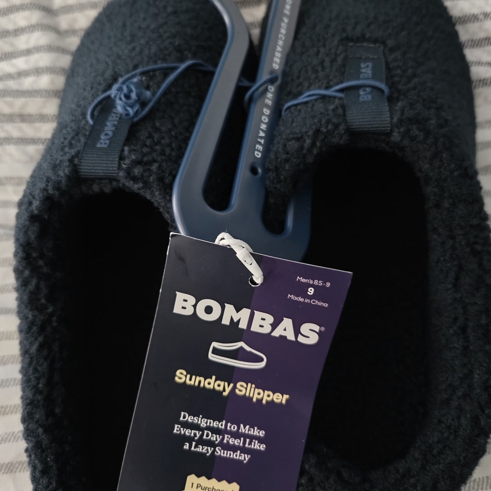 Bombas Navy Blue Sunday Slippers For Men Size 9 - Picture 4 of 4